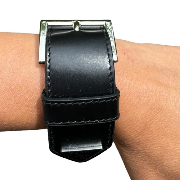 PRADA***Black Leather Arm Buckle***Small, Med $725 - Picture 2 of 2